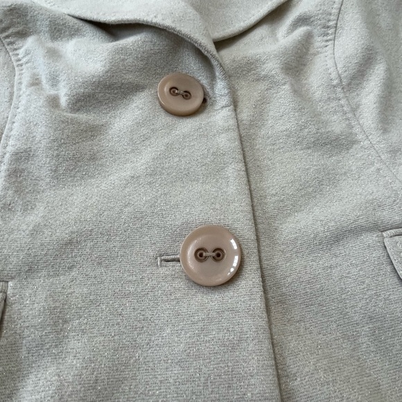 Classiques Entier 3/4 Sleeve Cream Jacket with Subtle Gold Sparkle, XL - Picture 5 of 8